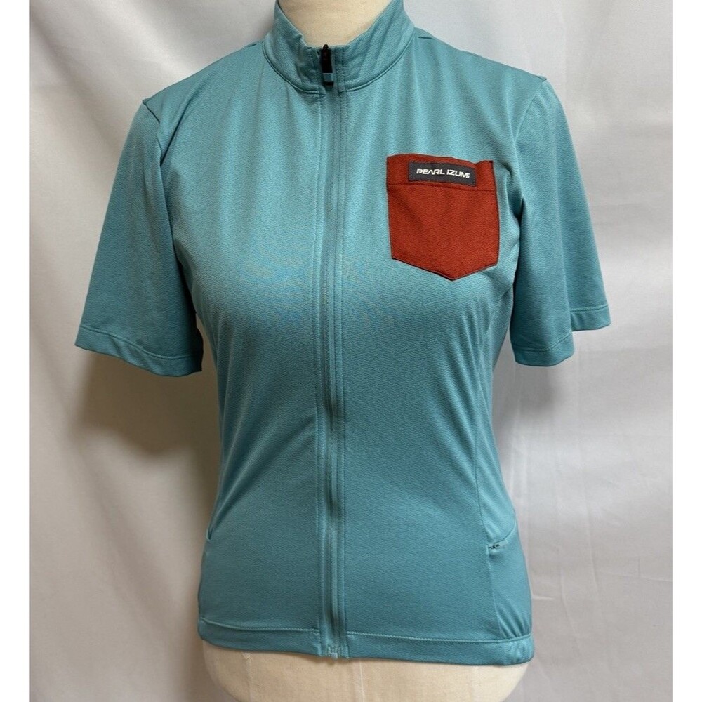 Women's Pearl Izumi Cycling Exepedition Jersey Blue  Size M Full Zip